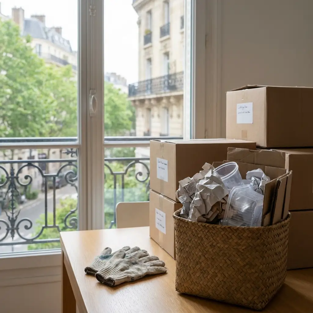 Un débarras complet avec tri et recyclage rigoureux
